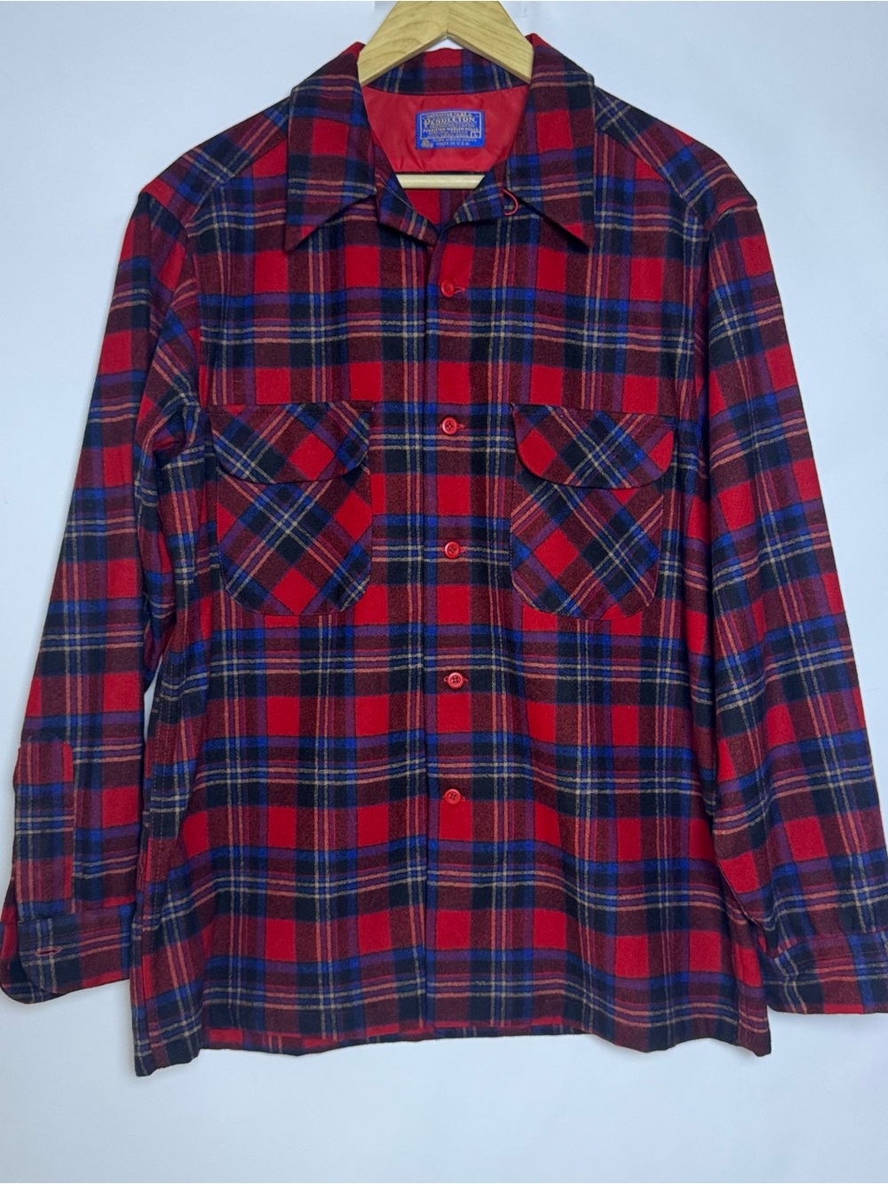 Vintage Pendleton Wool Board Shirt Mens L
